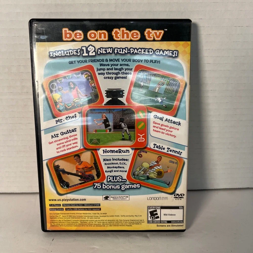 EyeToy Play 2 Sony PlayStation 2 PS2 2005 CIB Manual SCUS-97495 NTSC-U/C